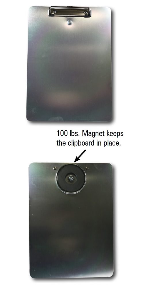 Magnetic Clipboard Front and Back