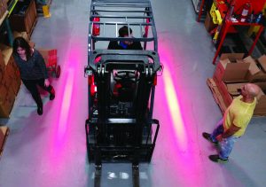 Red forklift LED Warning Lights