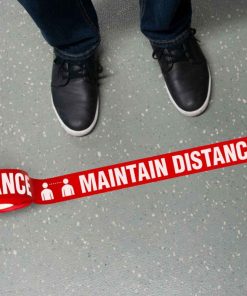 Maintain Distance Floor Tape