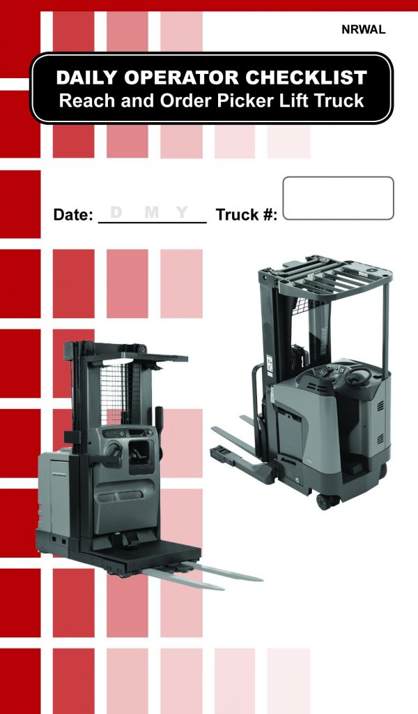 Narrow Aisle Forklift Daily Checklist Caddy