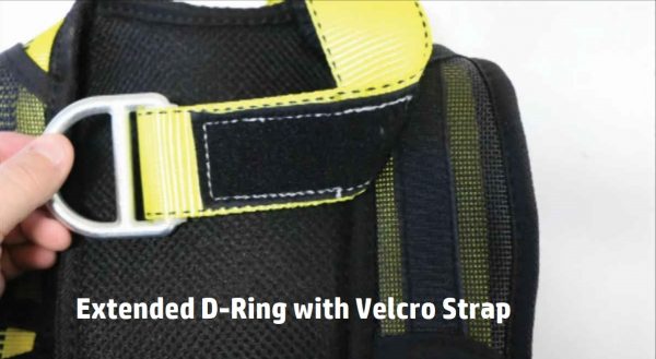 Extended D Ring With Velcro Strap