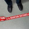 Maintain Distance Floor Tape